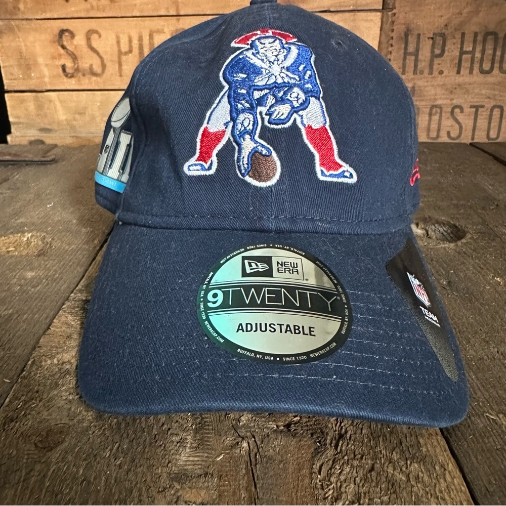 2016 Super Bowl LII New England Boston Patriots Throwback Hat Cap 9Twenty  Navy